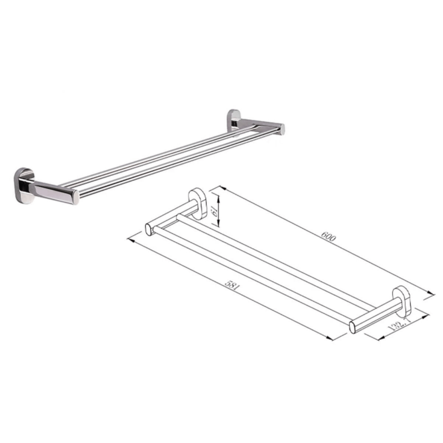 Double Towel Rail: The Perfect Addition to Your Caravan Bathroom