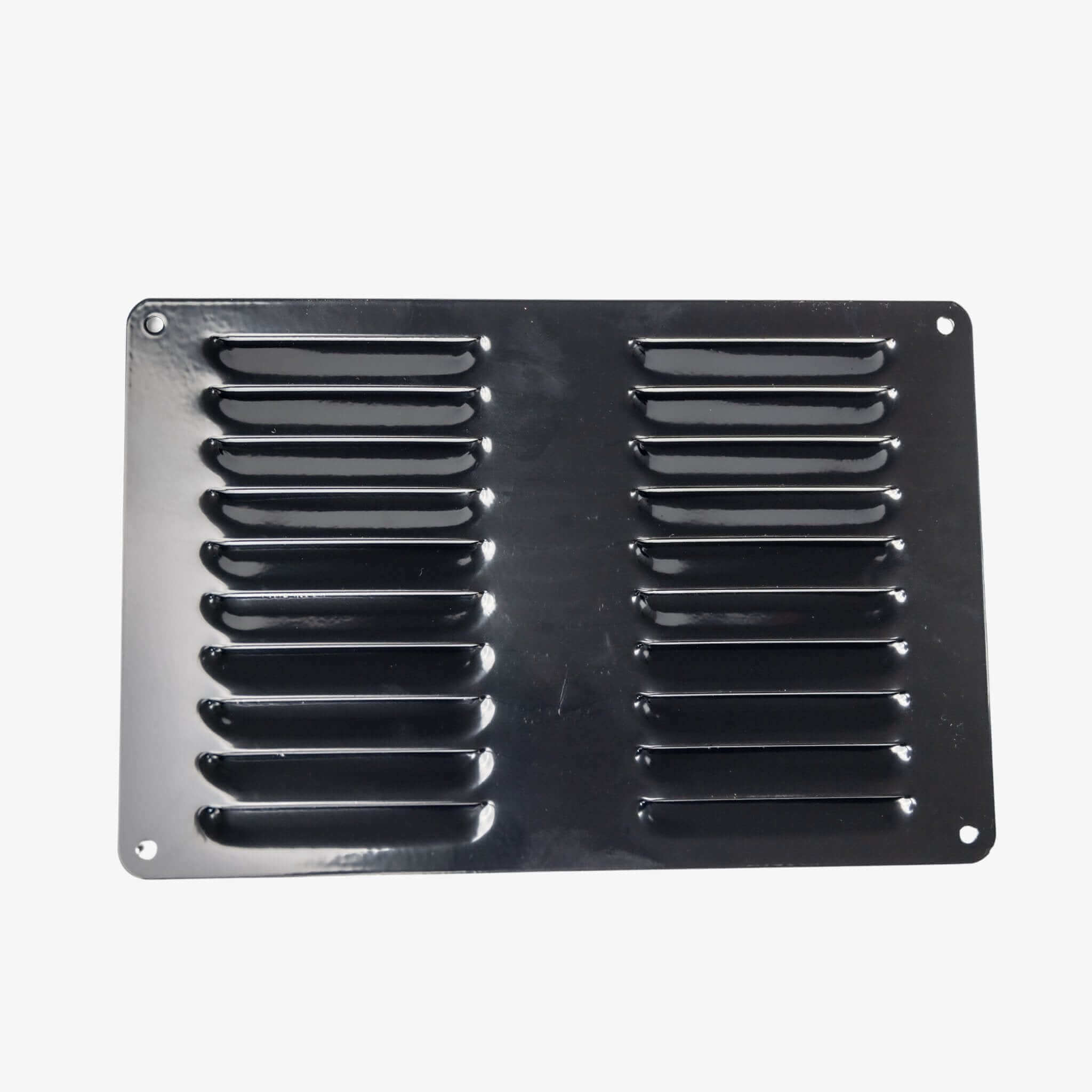 Black Gloss Finish Caravan RV Ventilation Louvre Grill (223mm x 148mm) - RV Essentials Australia
