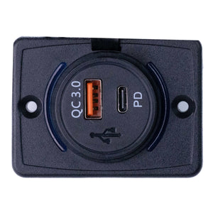 FLUSH MOUNT USB-C WALL MOUNTED CHARGER - RV Essentials Australia