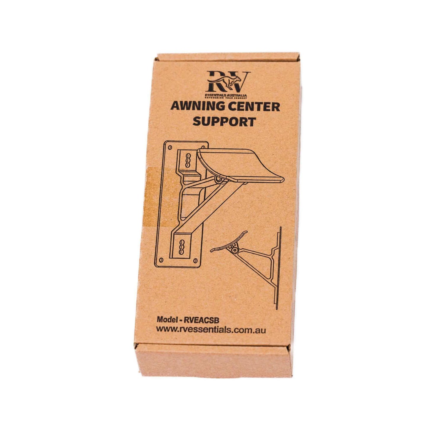 RV Essentials Black Awning Support Cradle - Enhance Awning Stability - RV Essentials Australia