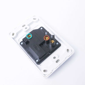 White Double Pole Power Point - 240V 10A Single Plug - RV Essentials Australia