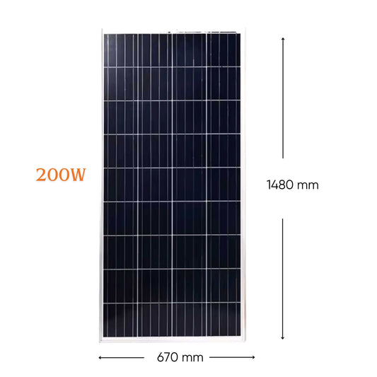 200W Solar Panel - Efficient & Portable Power for caravans - RV Essentials Australia