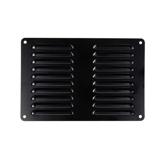 Black Gloss Finish Caravan RV Ventilation Louvre Grill (223mm x 148mm)