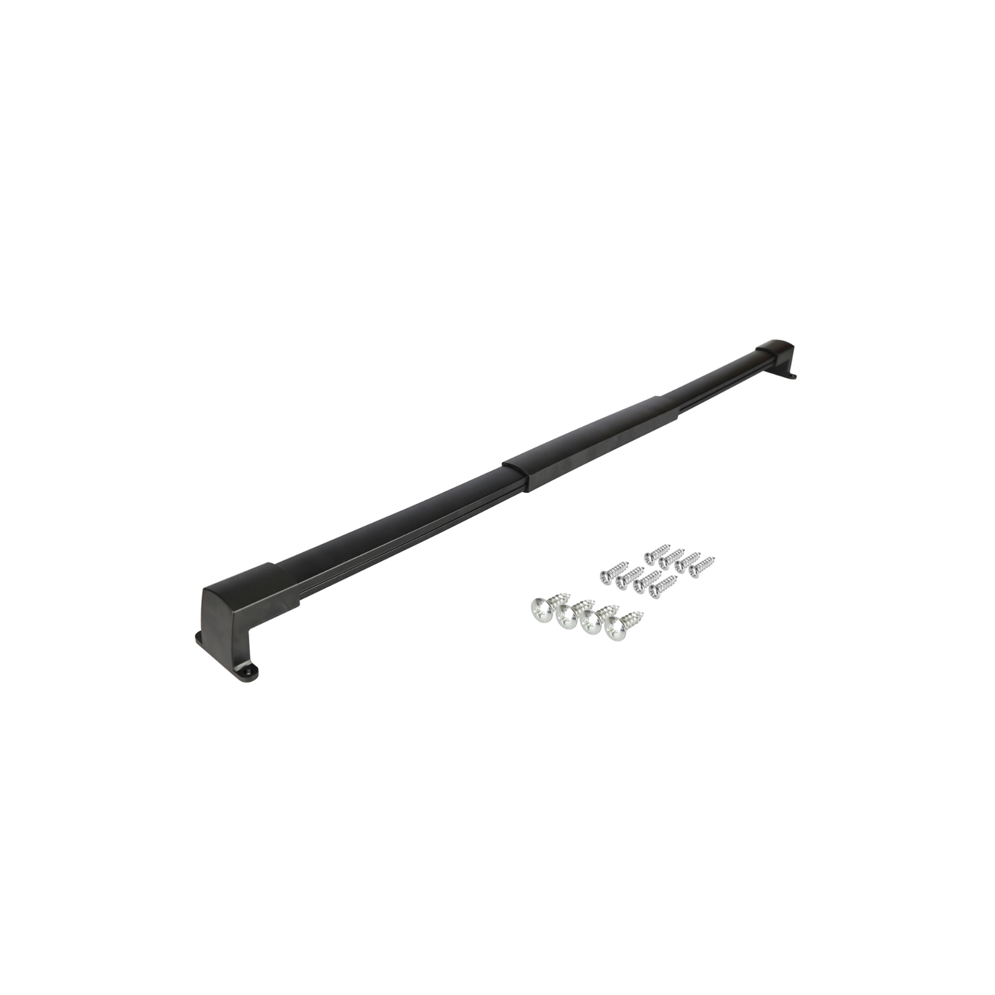 Caravan screen door cross bar handle fitted across the inside of a mesh security door