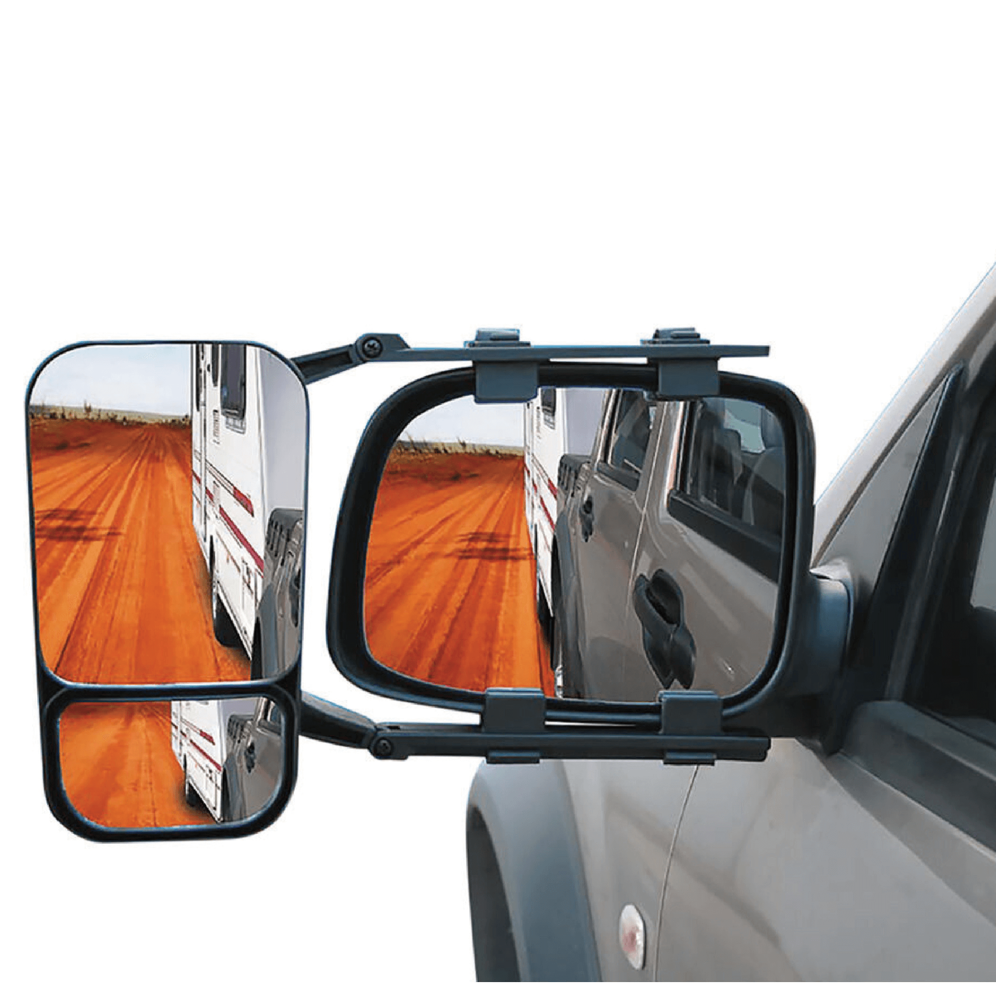 RV Essentials Towing Mirrors - Adjustable Caravan Tow Mirrors (2 Pack)