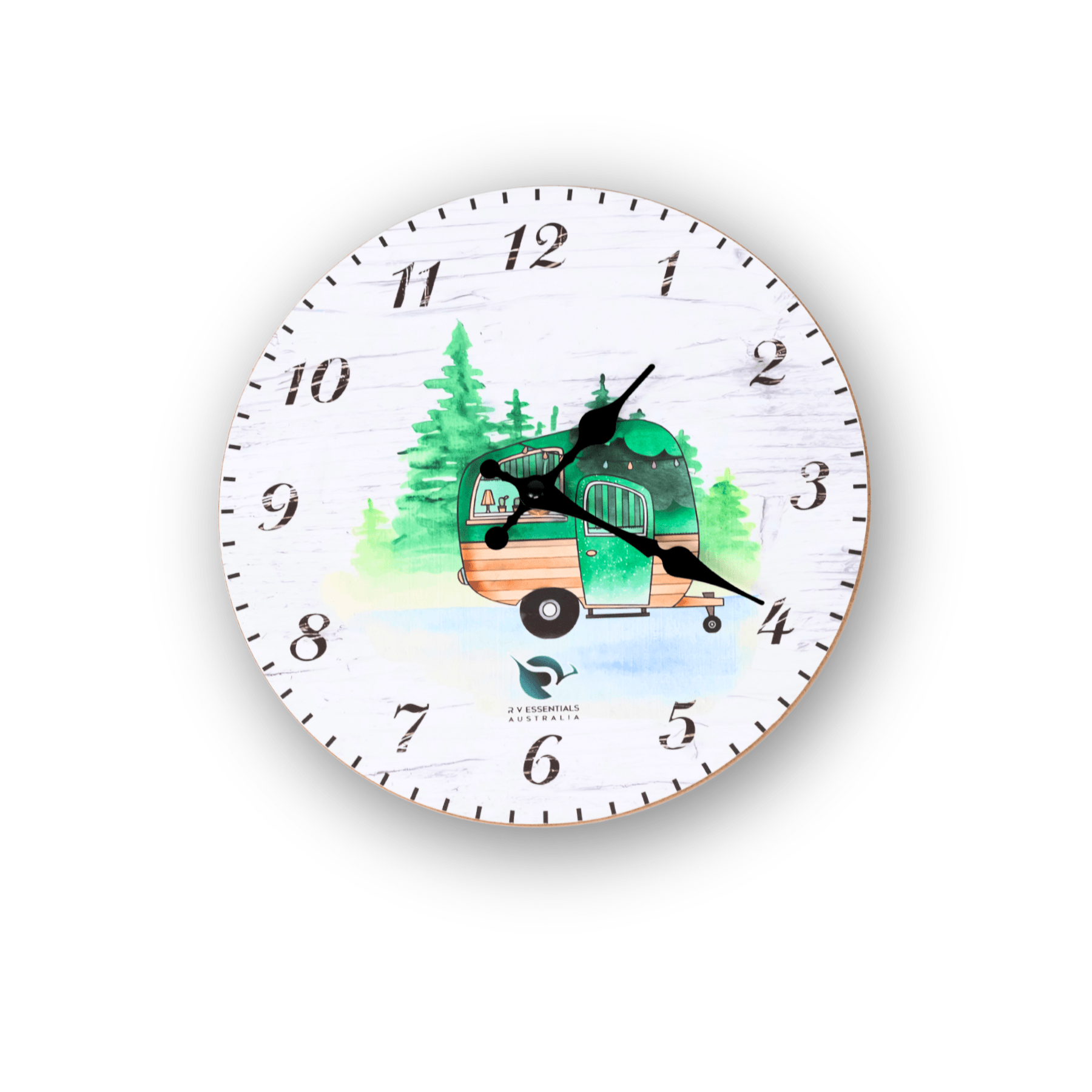 Clocks For Rvs Caravan Wall Clock - 20 cm Wooden Clock | Wall Clock for RV – RV ...