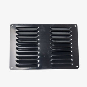 Black Gloss Finish Caravan RV Ventilation Louvre Grill (223mm x 148mm) - RV Essentials Australia