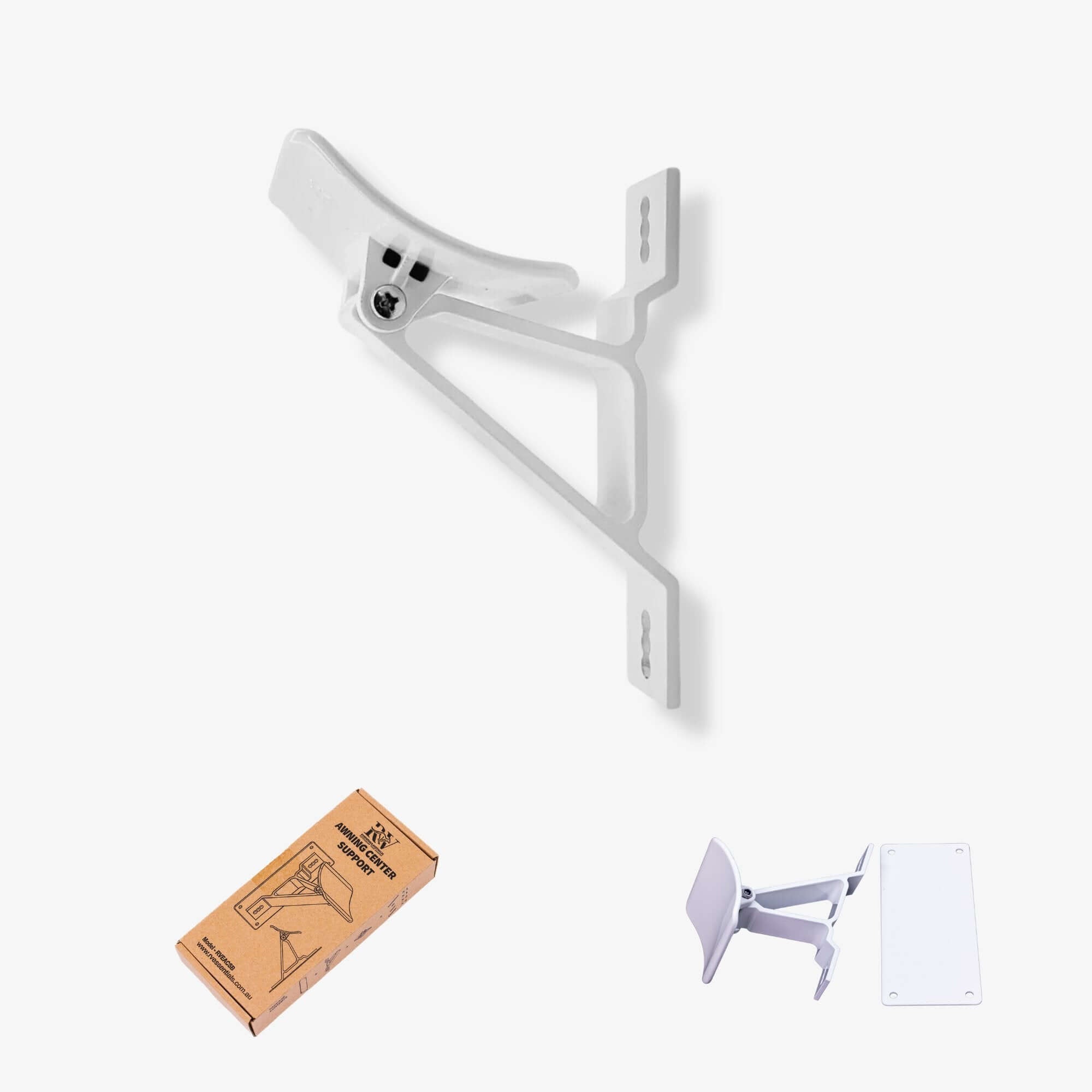 Caravan awning support cradle White for Carefree, Dometic, Aussie Traveller Awnings - RV Essentials Australia