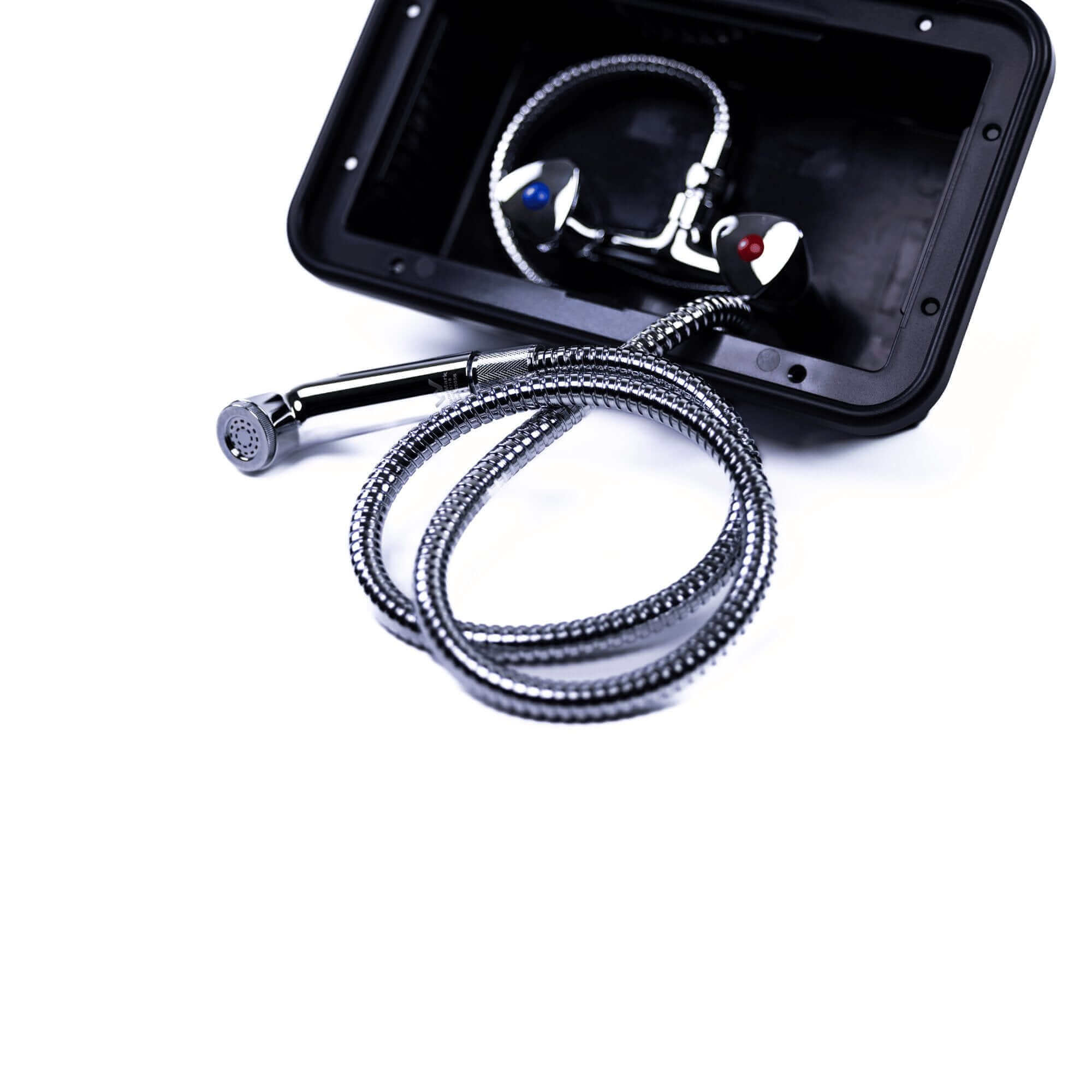 Caravan External Shower Unit - Hot & Cold Mixer Taps - RV Essentials Australia