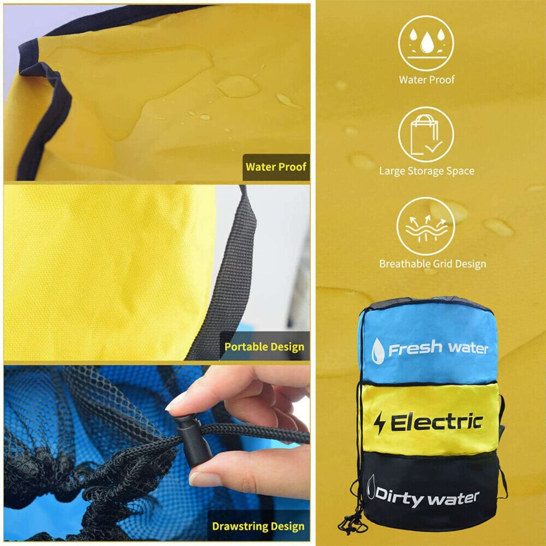 Caravan Hose Bag 3 Set – Optimal Storage for Your Adventures - RV Essentials Australia