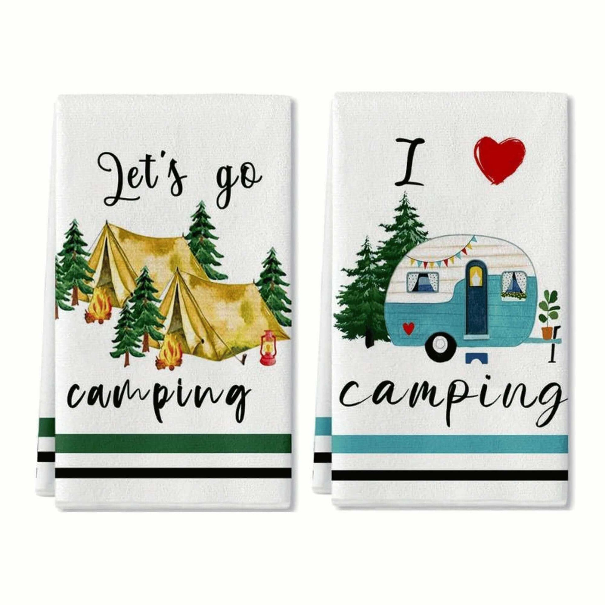 Caravan Tea Towel - 2 Pack - RV Essentials Australia