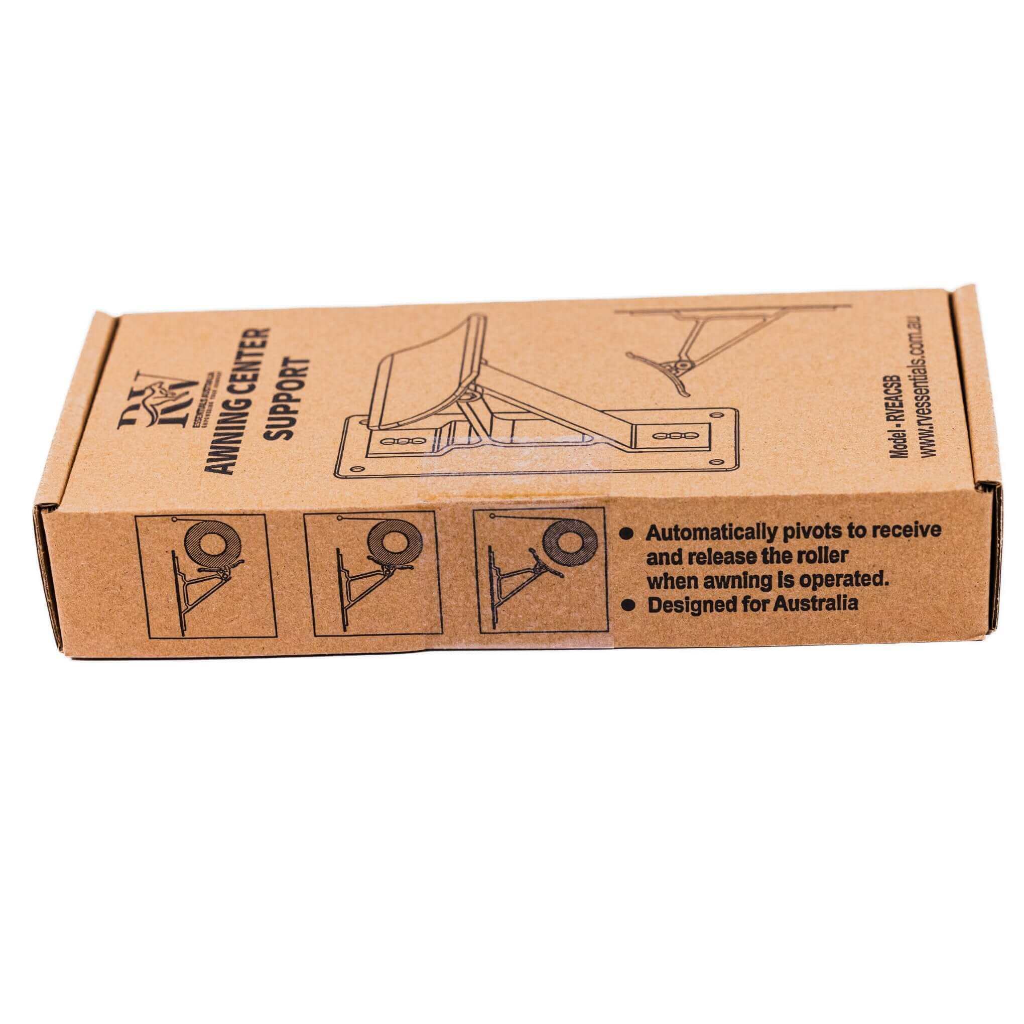 RV Essentials Black Awning Support Cradle - Enhance Awning Stability - RV Essentials Australia