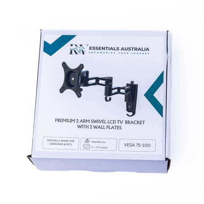 TV Mounting Brackets for Caravan - Dual Arm TV Bracket for Caravans - RV Essentials Australia