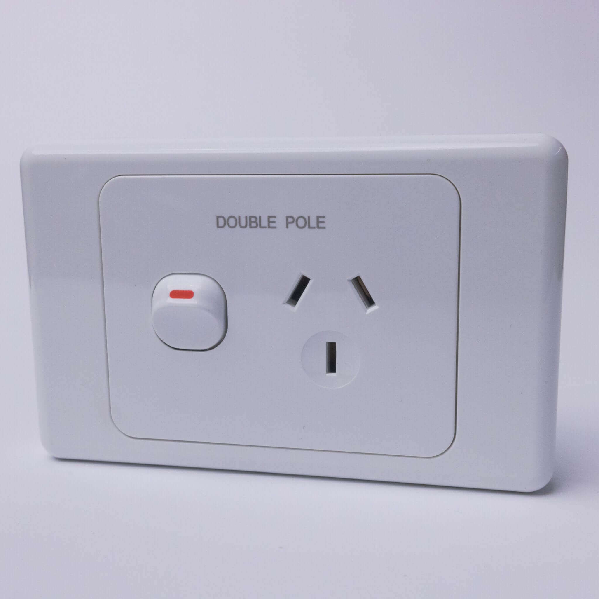 White Double Pole Power Point - 240V 10A Single Plug – RV Essentials ...