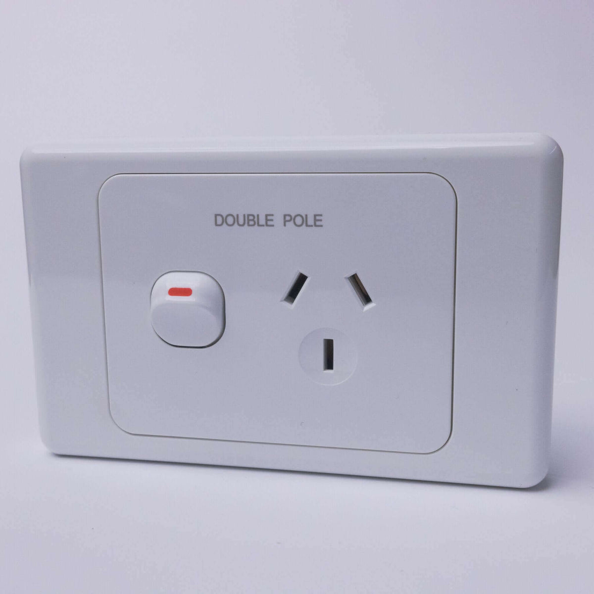 Universal Powerpoint Plug White Double Pole Power Point - 240V 10A Single Plug - RV Essentials ...